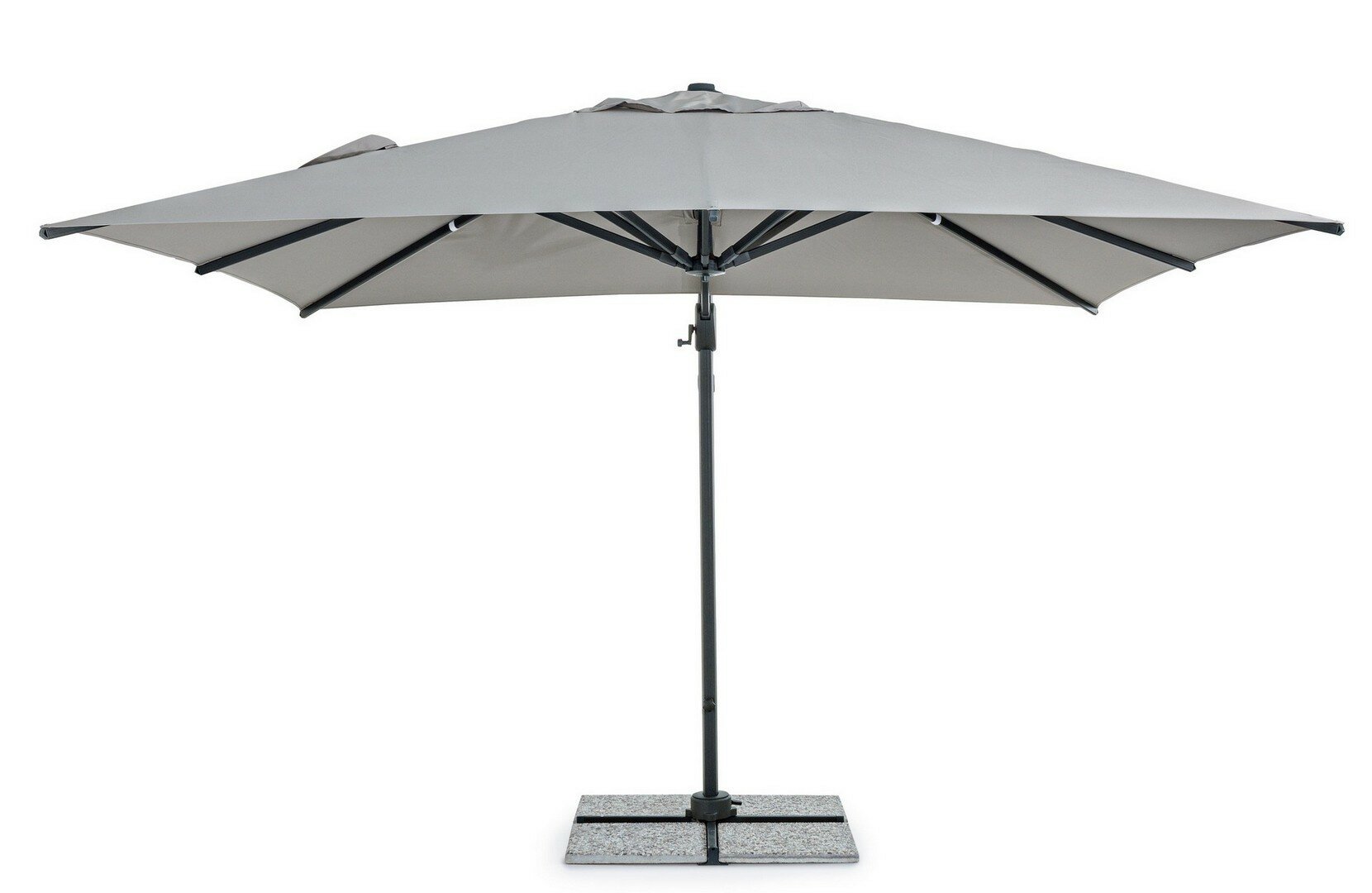 Umbrella INES, 3x3 m, light grey