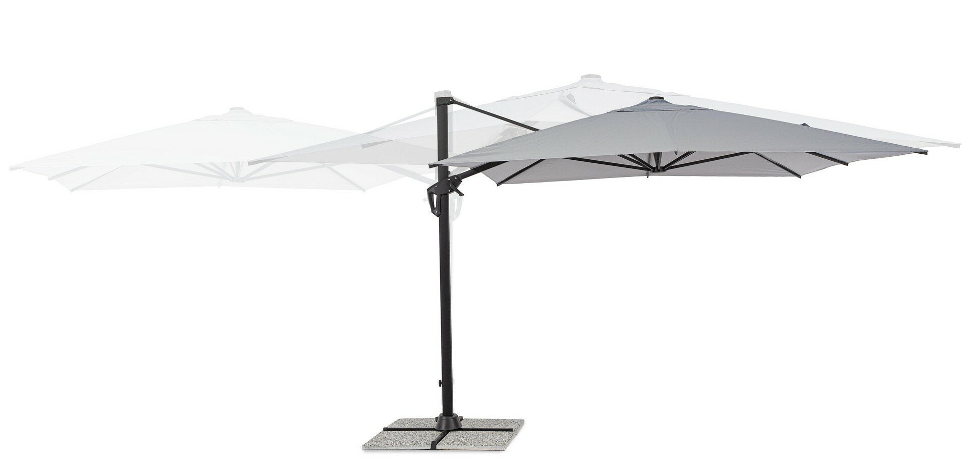 Skėtis VEGA, 3x3 m, antracitas
