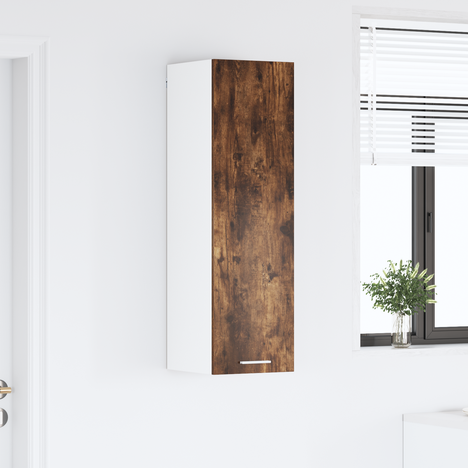 Wall cabinet Riga Smoked oak 30 x 31 x 100 cm