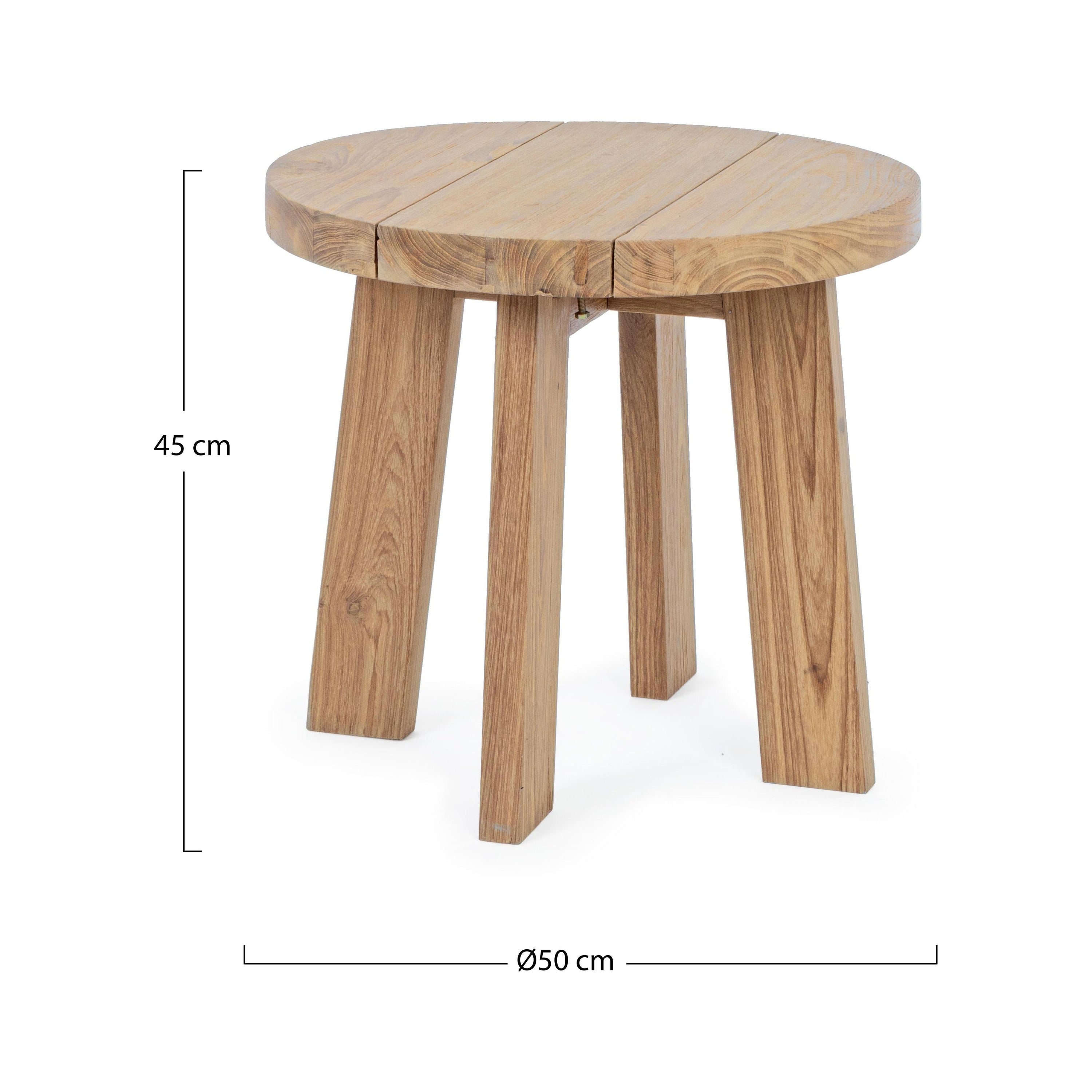 BOLIVAR medinis lauko kavos staliukas, Ø50cm