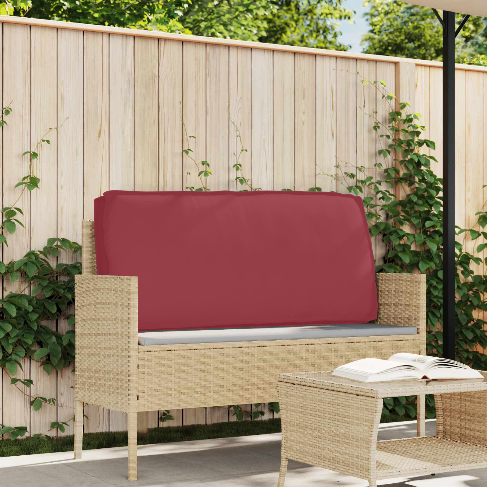 Pagalvėlė Vyno raudona 120 x 60 x 12 cm Oksfordo audinys