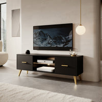 TV staliukas SAVONI, juodas, 140 cm