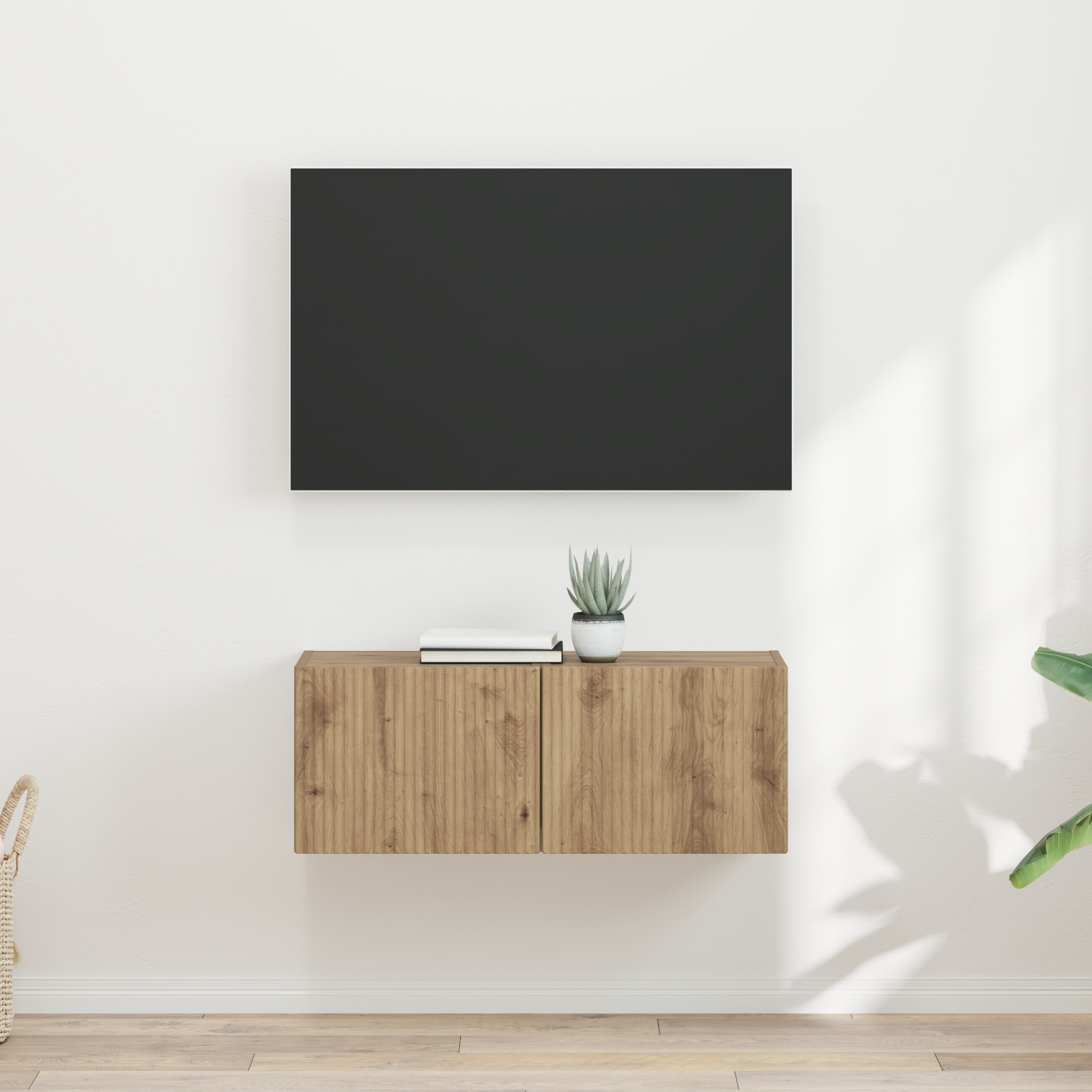TV sieninė spintelė 2 pcs Meistrų ąžuolas 39 x 31 x 29,5 cm