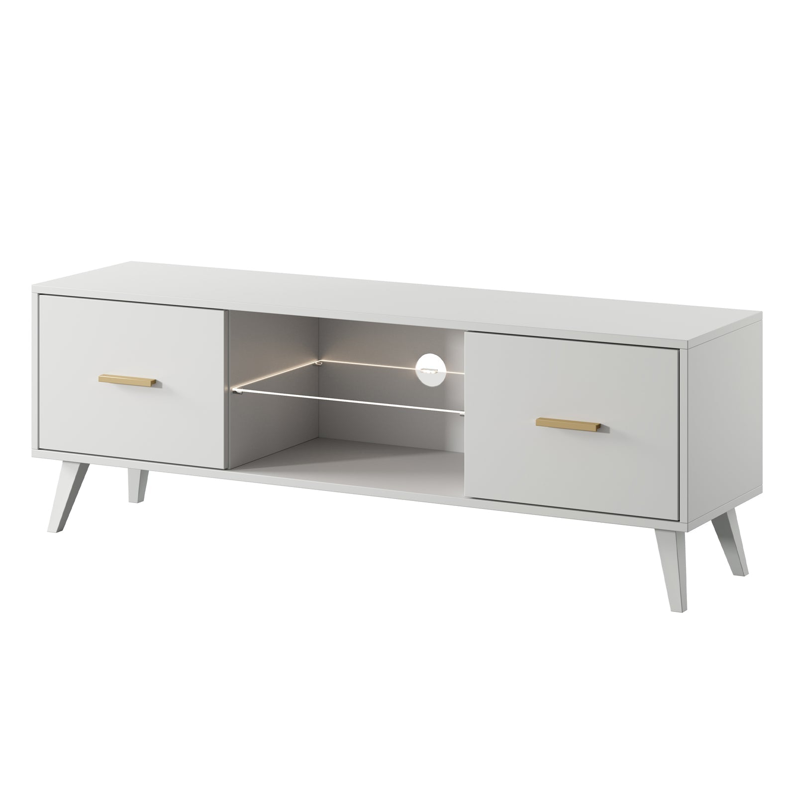 TV staliukas SAVONI, baltas, 140 cm