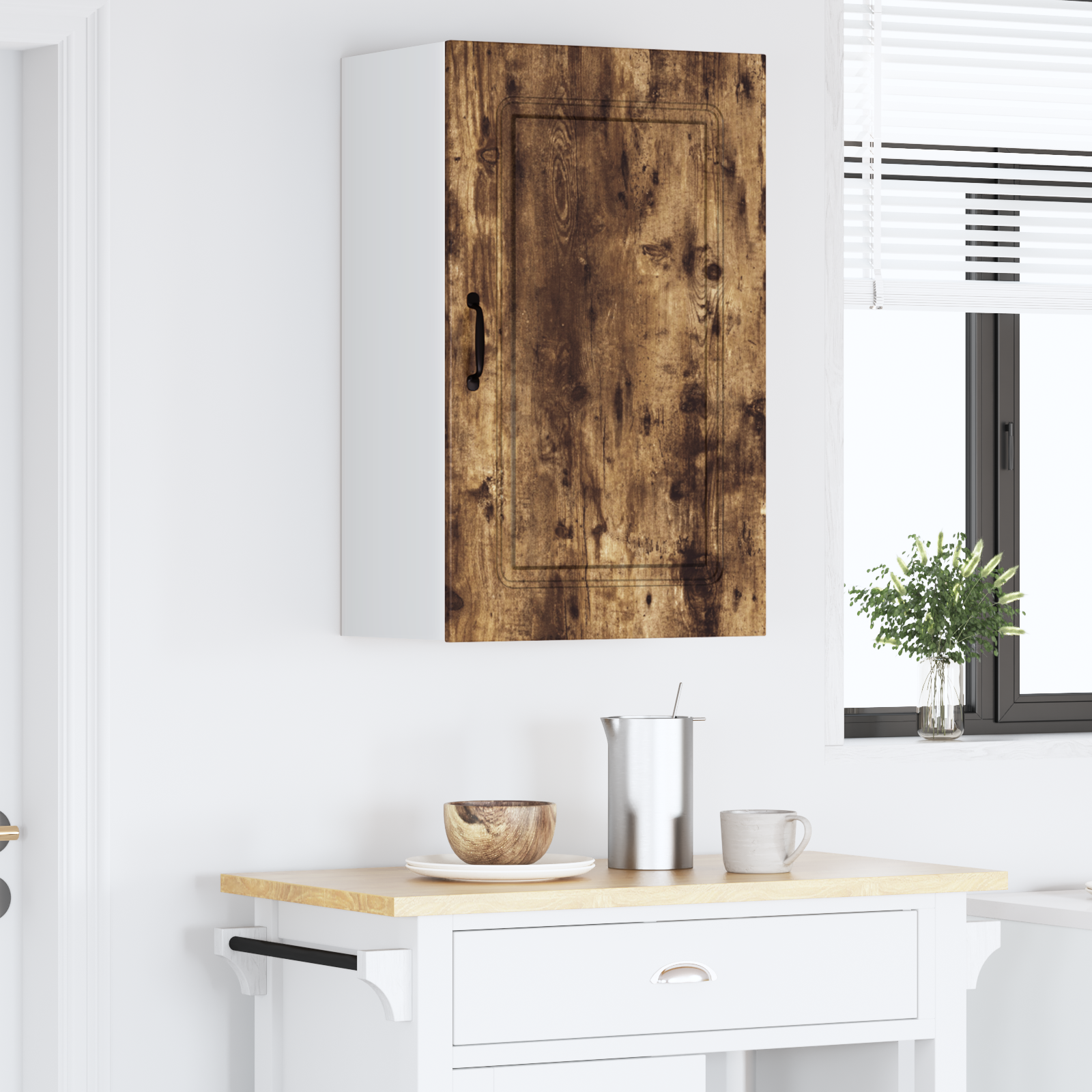 Virtuvės sieninė spintelė Rūkyta ąžuolas 50 x 31 x 80 cm