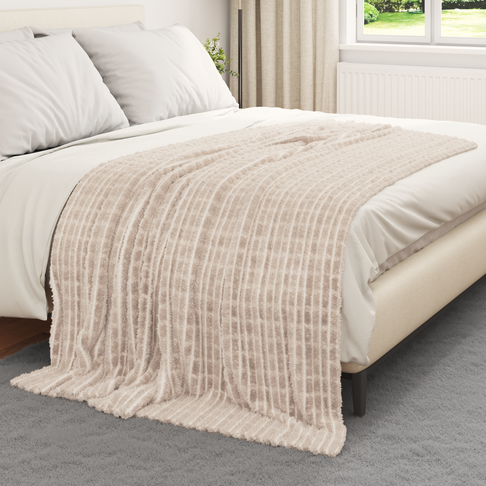 Mesti antklodės 6 pcs Smėlio 200 x 150 cm Flysas