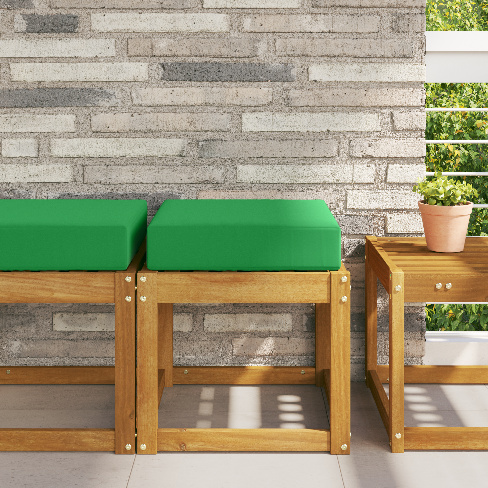 Lauko Sėdimosios Pagalvė Žalia 40 x 40 x 8 cm 100% poliesteris