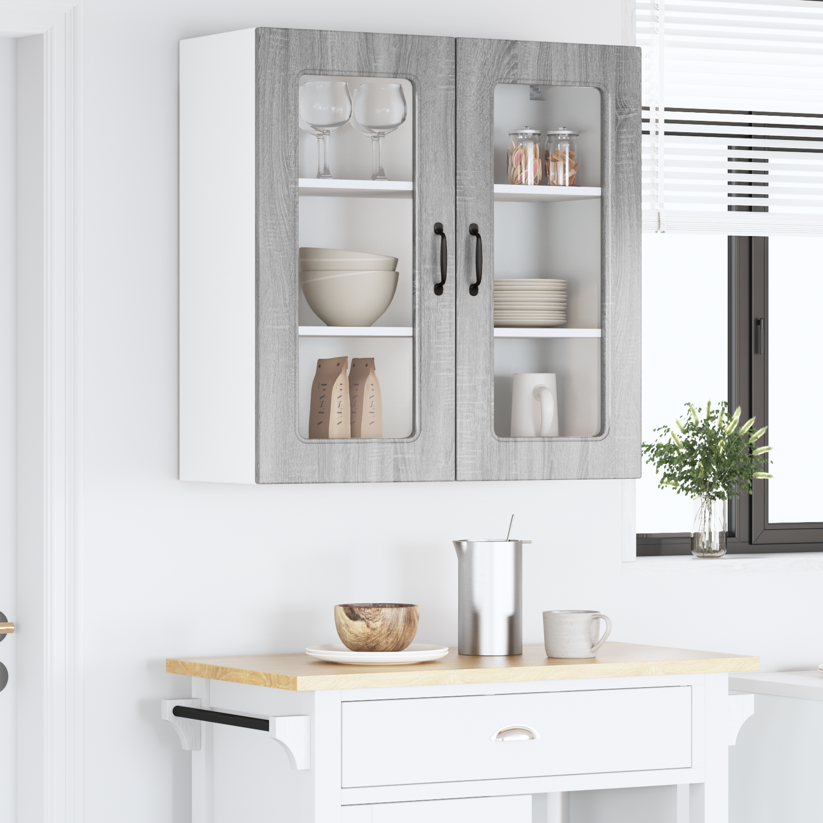 Indaplovės plokštė Kalmar Pilkas Sonoma 80 x 31 x 80 cm