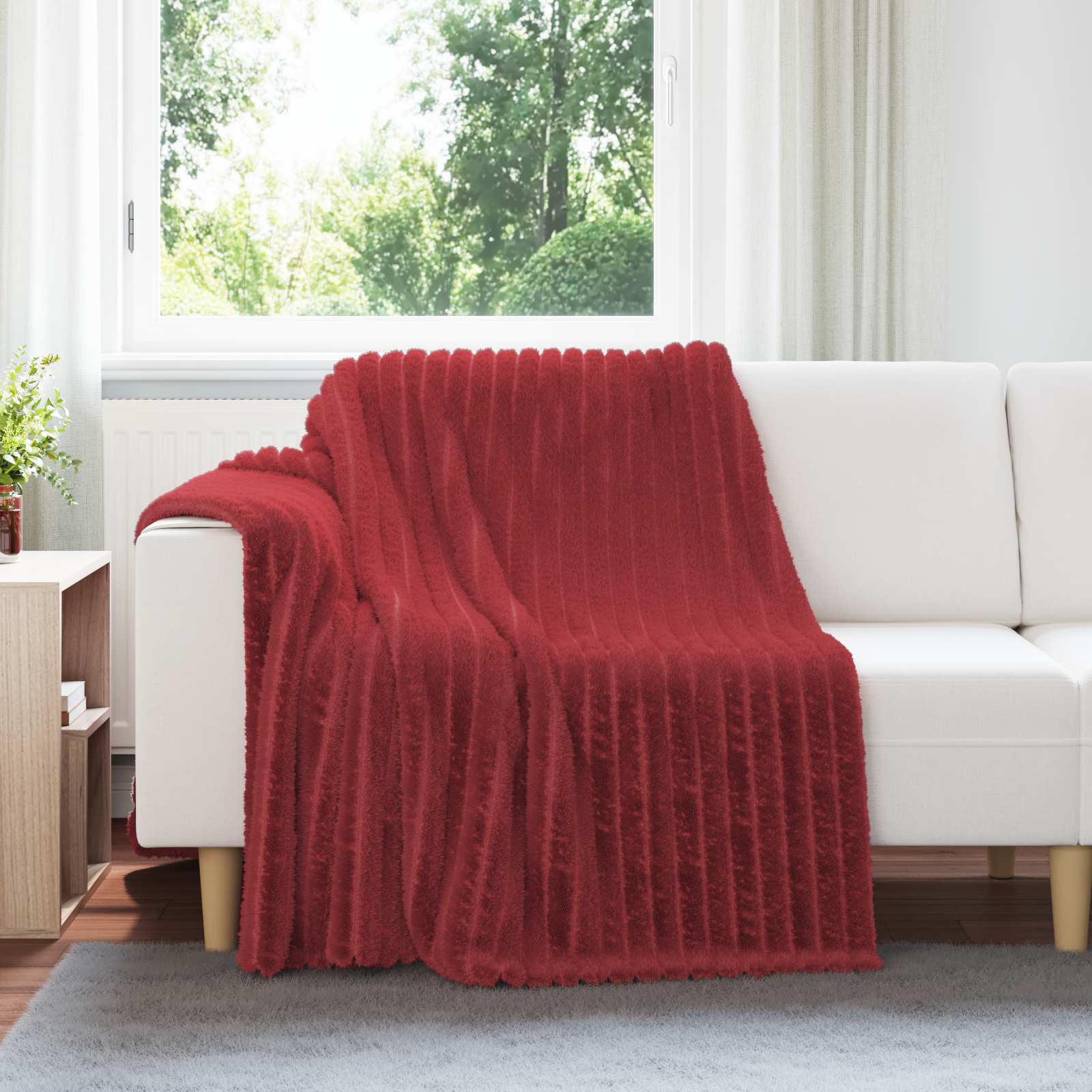 Apklotas Bordo raudona 200 x 150 cm Flysas