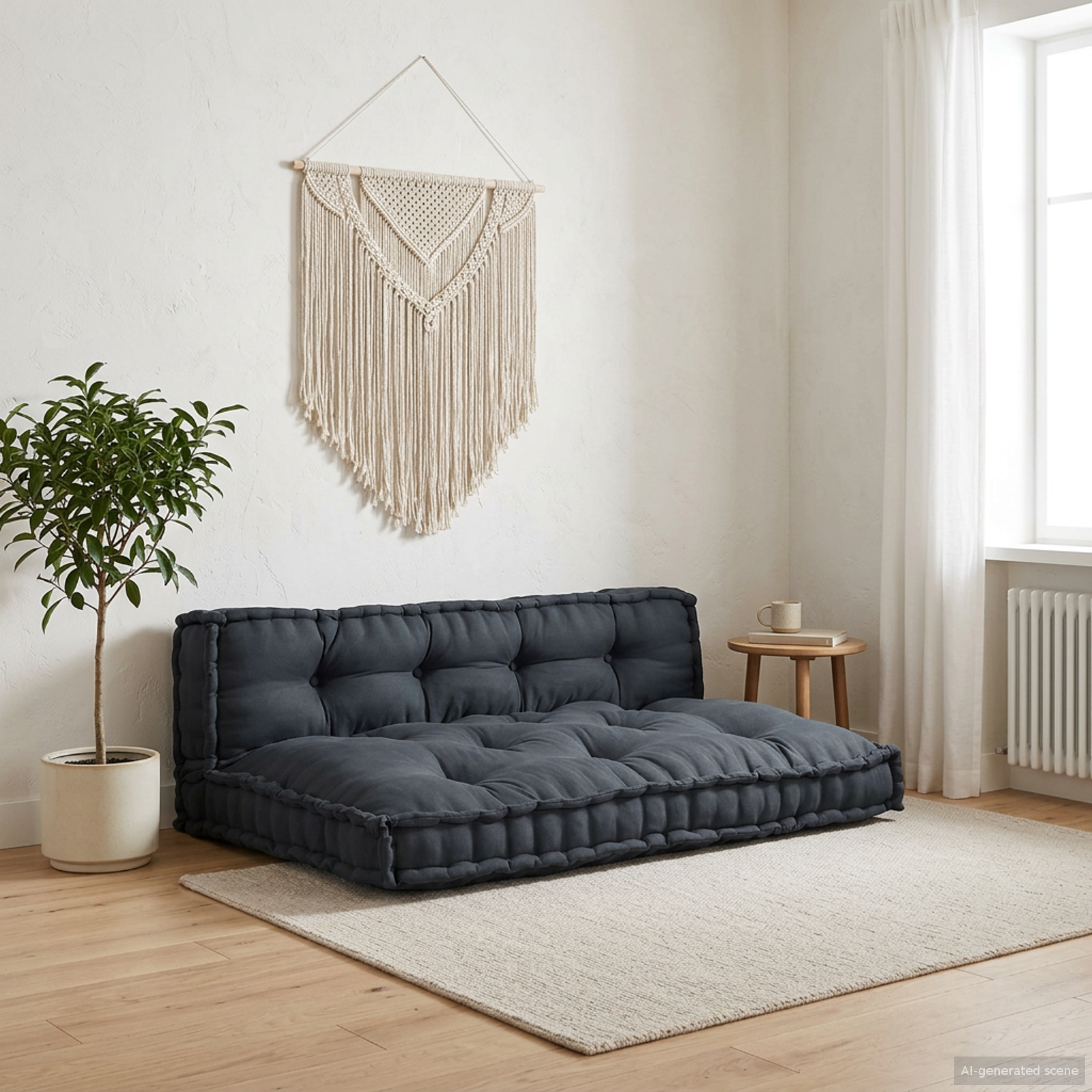 Šiuolaikinis sofos pagalvėlė 2 pcs Antracito 120 x 80 x 38 cm