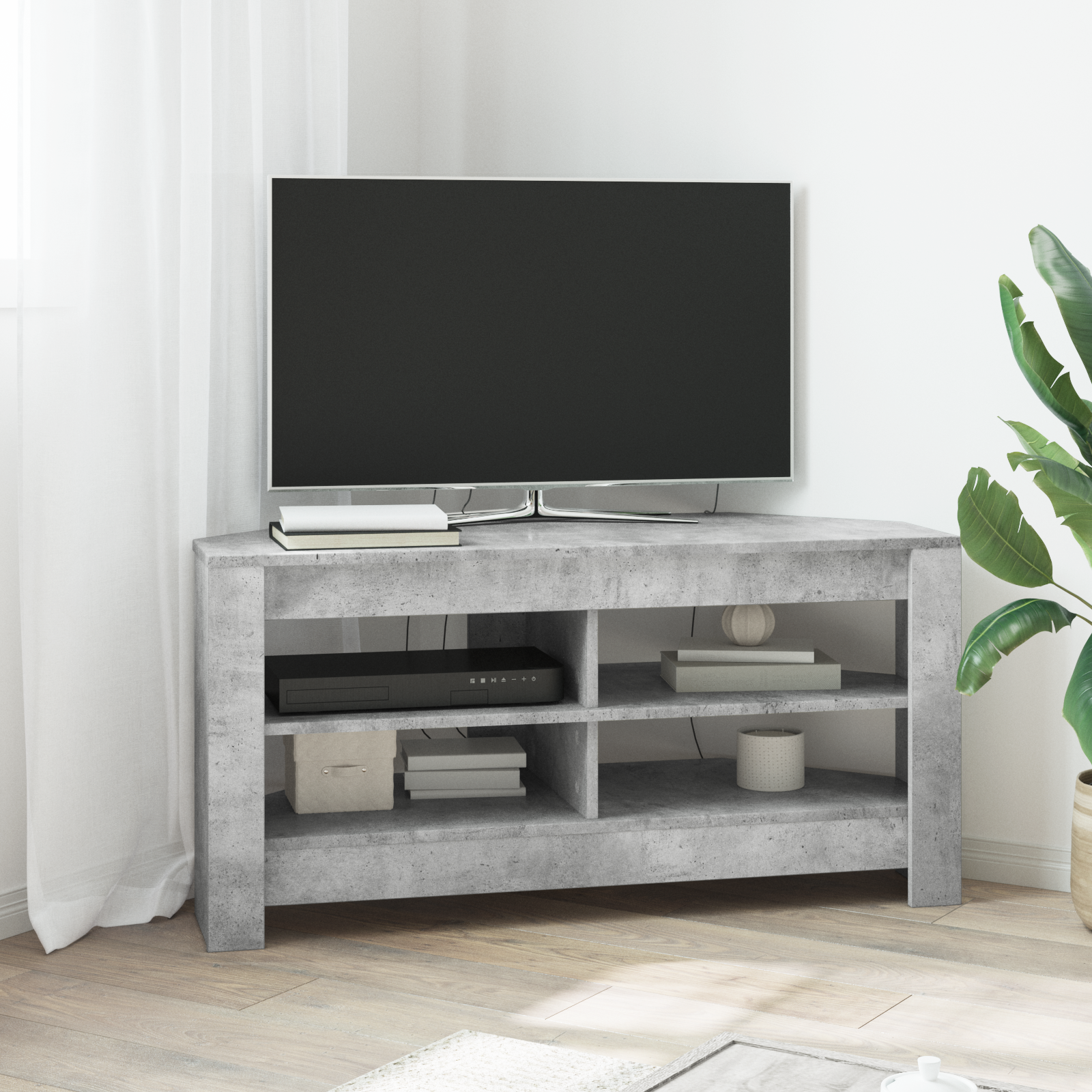KampinėTVspintelė Betono pilka 102 x 40,5 x 45 cm