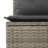 10 dalių sodo sofa rinkinys su pagalvėlėmis pilka poli ratanas akacijos - Namų Idėja