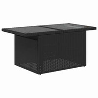 10 dalių sodo sofa rinkinys su pagalvėmis Juoda Poliratanas - Namų Idėja