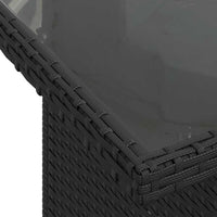 10 dalių sodo sofa rinkinys su pagalvėmis juodas poli ratanas - Namų Idėja