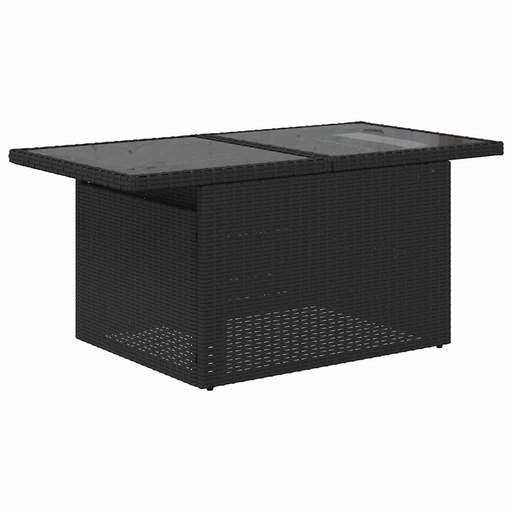 10 dalių sodo sofa rinkinys su pagalvėmis juodas poli ratanas - Namų Idėja