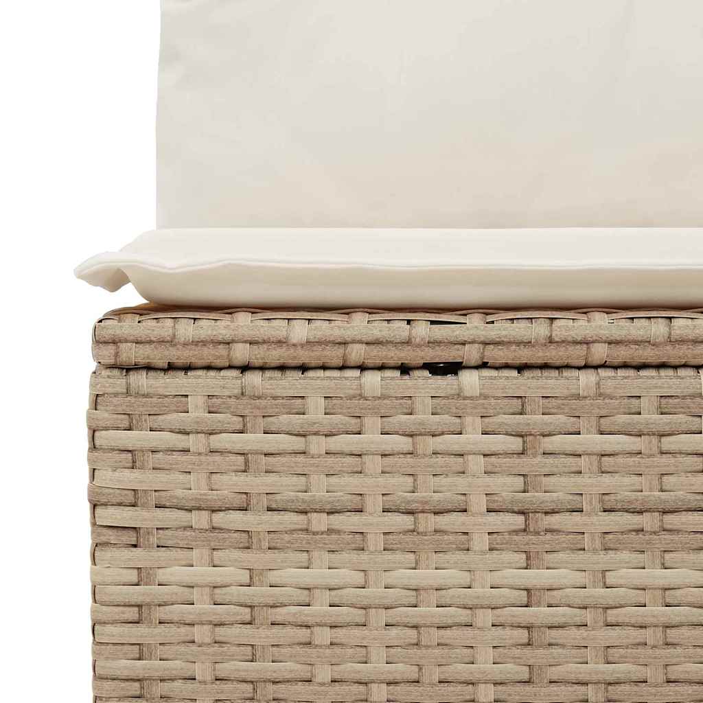 10 Dalių Sodo Sofa Rinkinys Su Pagalvėmis Smėlio Poliratanas - Namų Idėja
