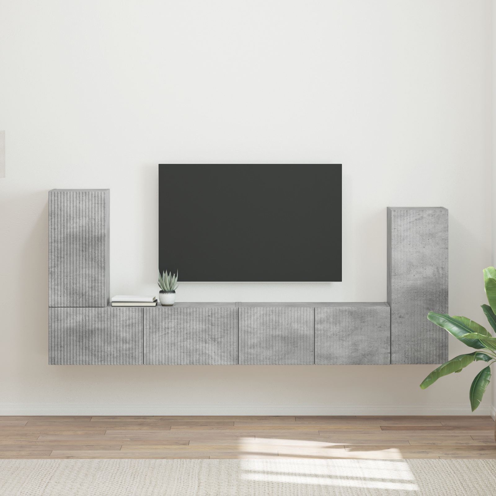 4 pcs Concrete grey