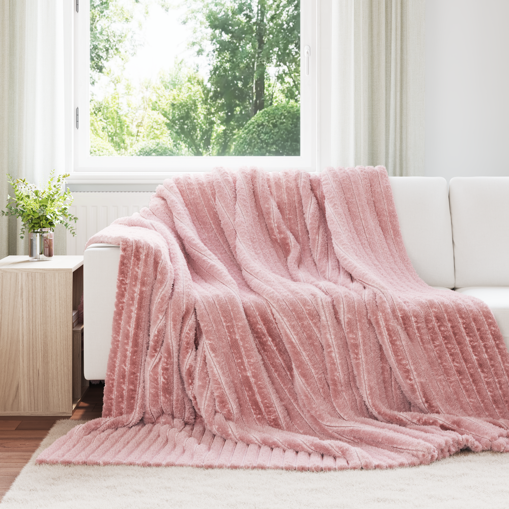 Pink Blanket 270 x 240 cm Fleece