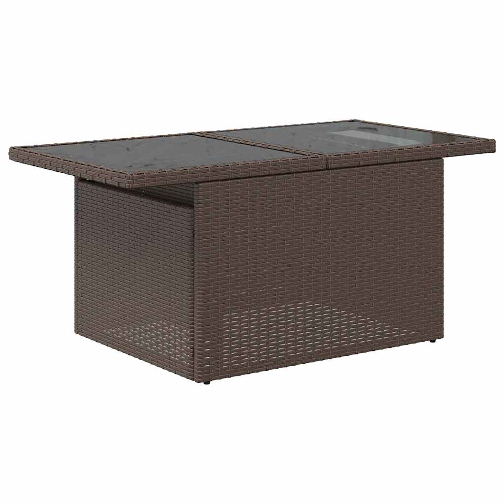 11 dalių sodo sofa rinkinys su pagalvėlėmis ruda poli ratanas - Namų Idėja