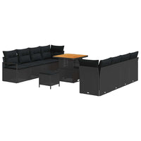 11 Dalys Juoda Sodų Sofa Su Pagalvėlėmis - Namų Idėja