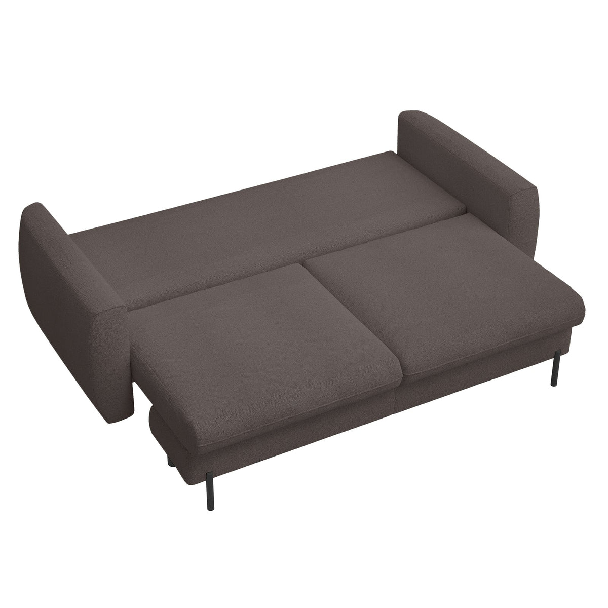 Sofa-lova SEANE, ruda, šenilas šenilo – užpakalinė dalis