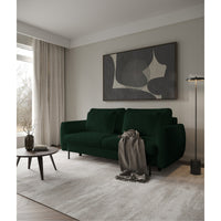 Sofa-lova SEANE, butelio, žalias šenilas iš priekio