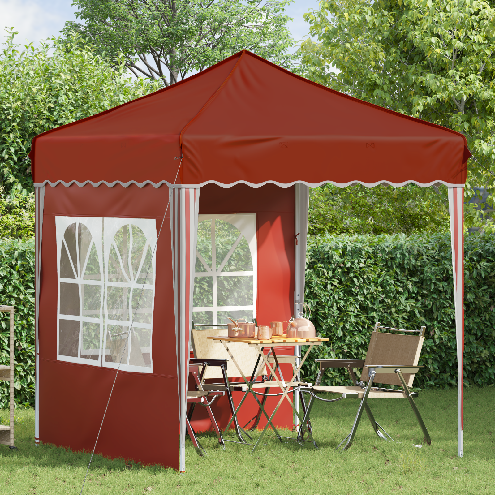 Pop-up šventinis palapinė Terakotos 195 x 195 x 245 cm