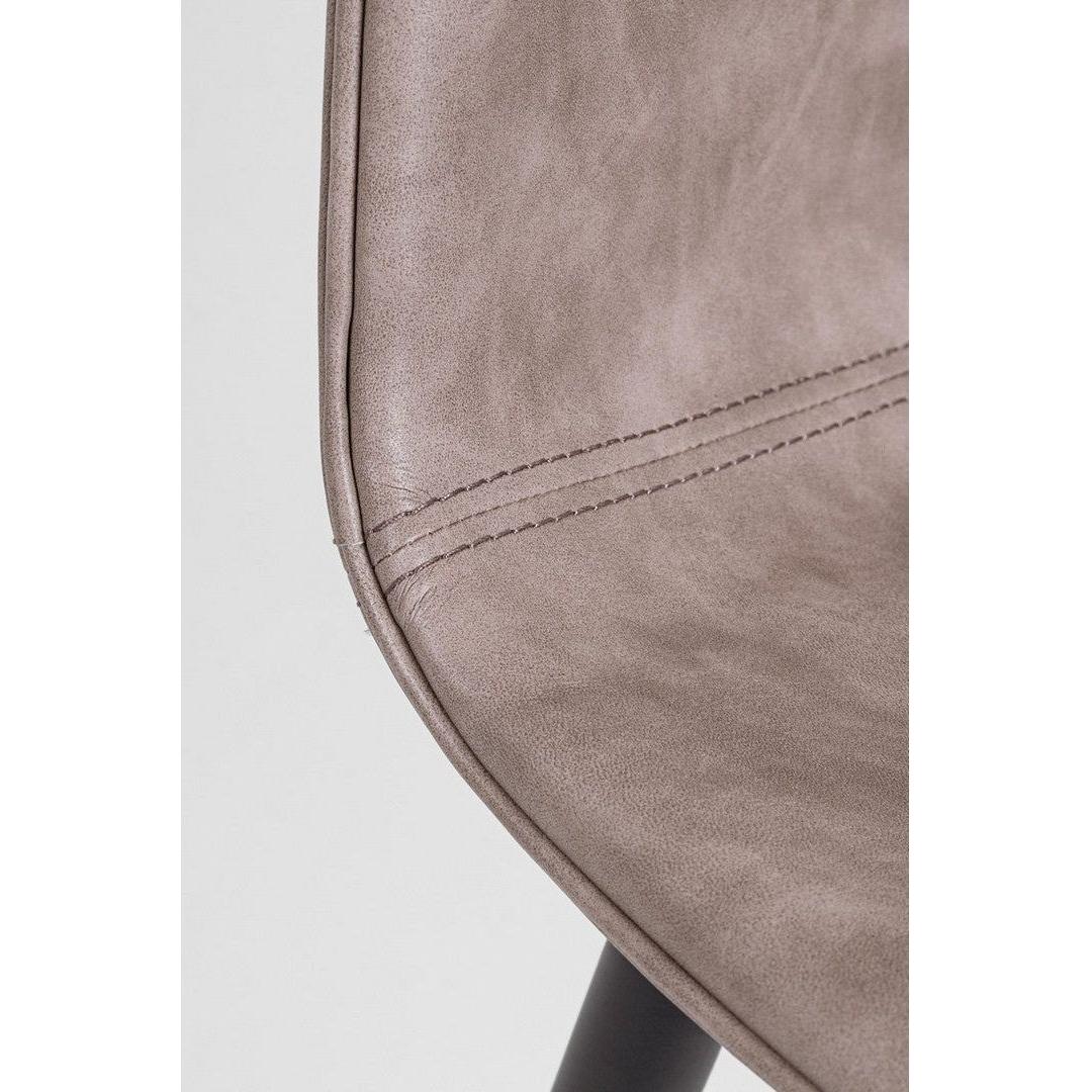 KYRA valgomojo kėdė, beige spalva, juodos kojos