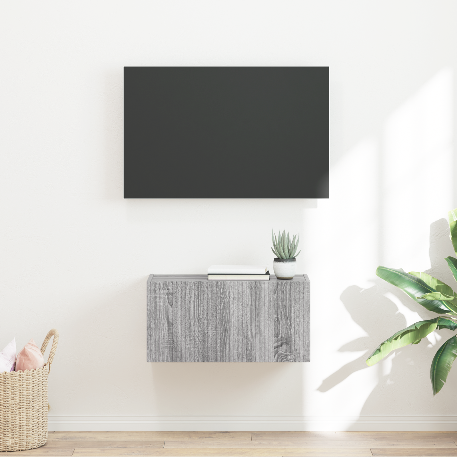 TV sienas skapītis Pelēks Sonoma 60 x 31 x 29,5 cm