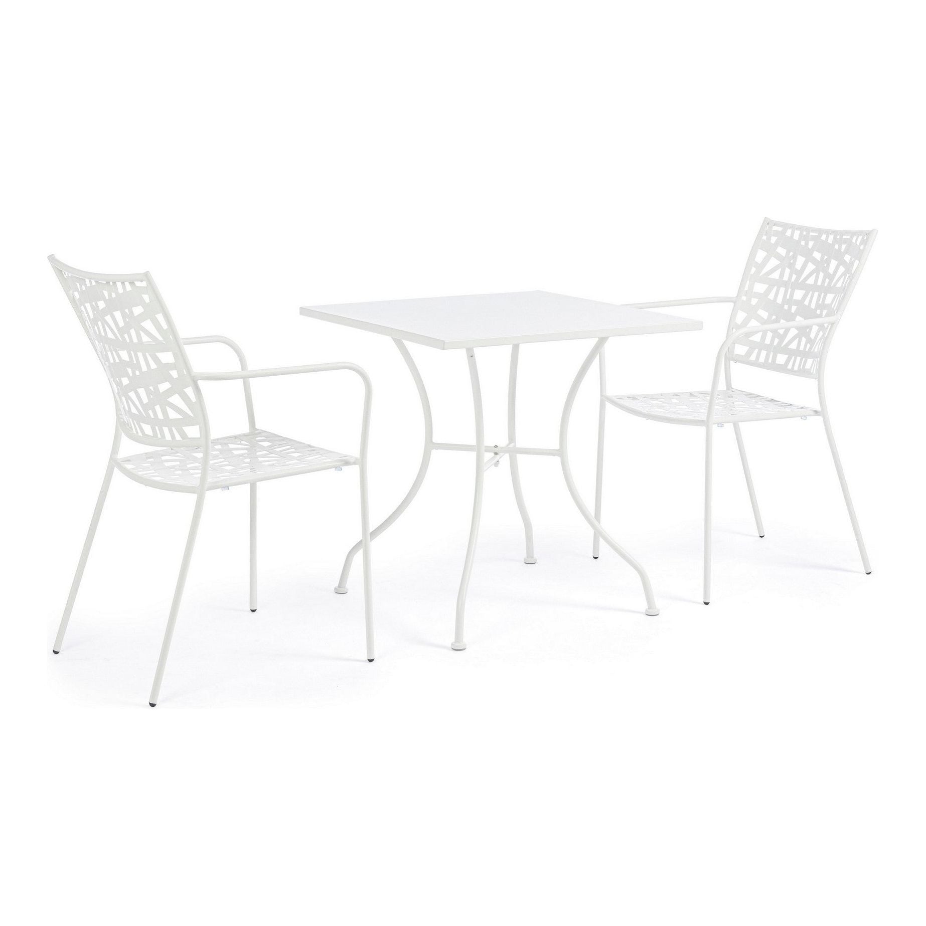 KELSIJA lauko bistro staliukas, baltas, 70 x 70 cm