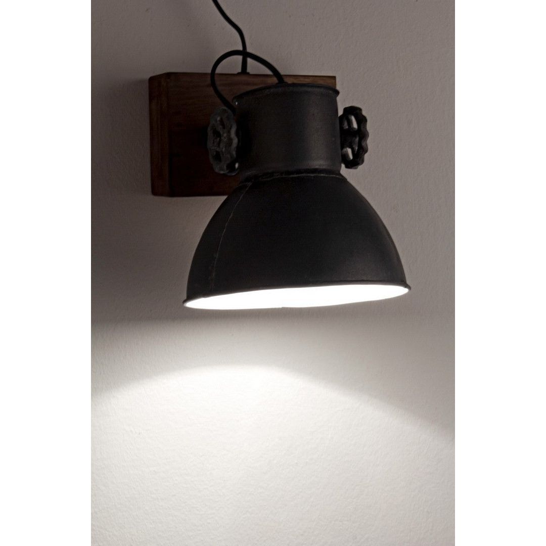 Sieninis šviestuvas ILEANA su 1 lempa, antracito spalvos, H27 cm