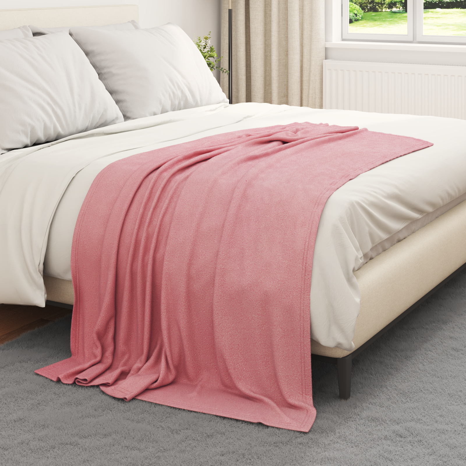 Pleds 6 gab. Rozā 170 x 130 cm Flysas