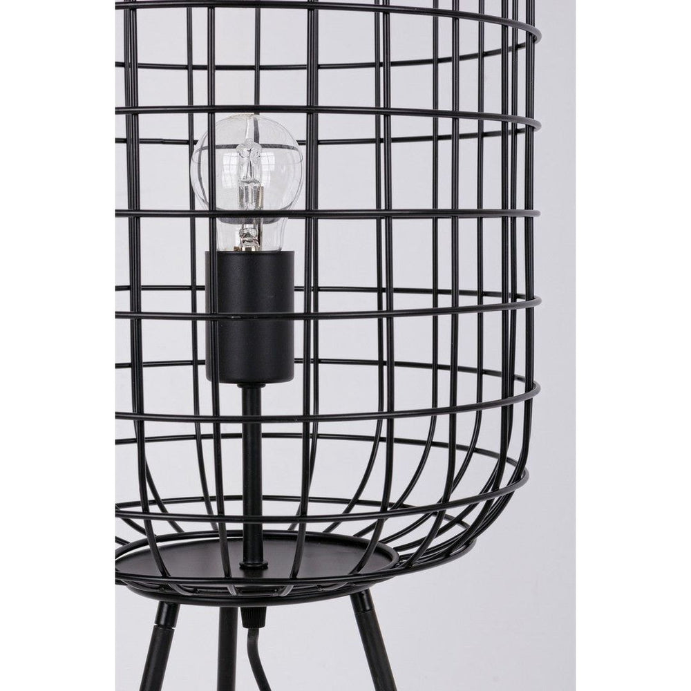 Grindų šviestuvas CHIC TRIPOD, juodos spalvos, H117 cm