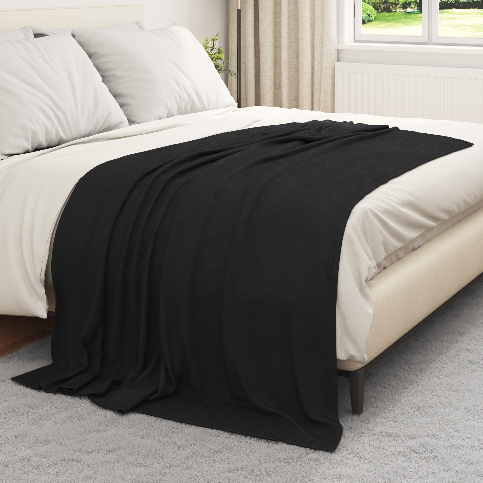 Mesti antklodės 6 pcs Juoda 200 x 150 cm Flysas