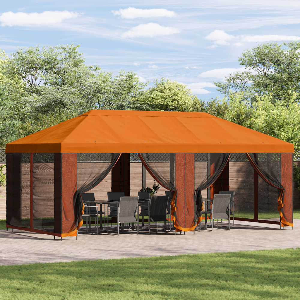 Paviljonas su šoninėmis sienelėmis 6 x 3 m Oranžinė