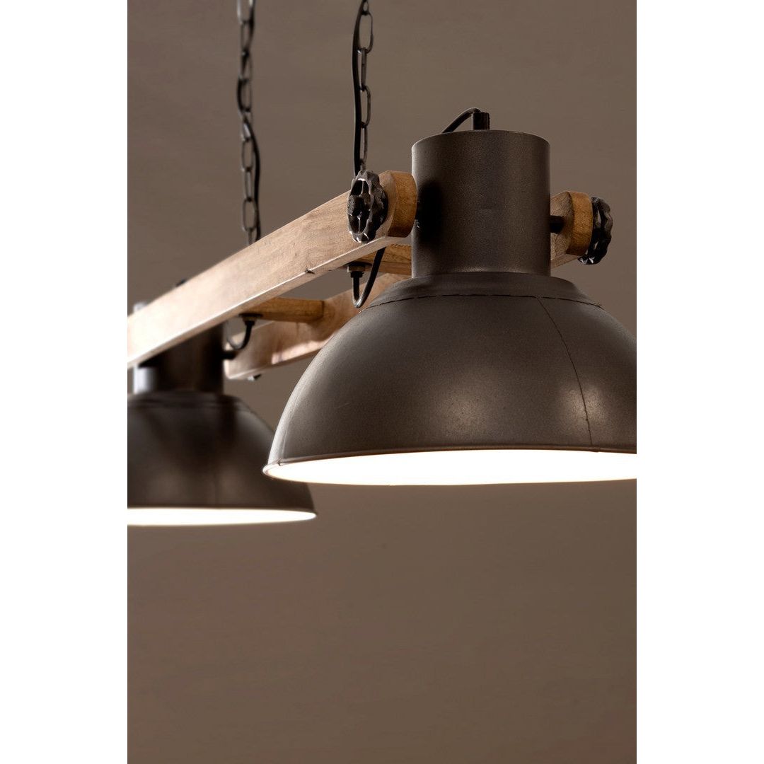Kabantis šviestuvas ODESSA, antracito spalvos, H140 cm