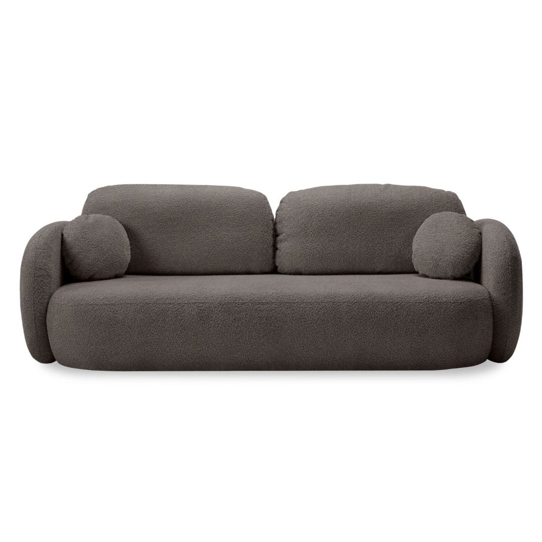 Sofa lova OLIO, ruda bouclé