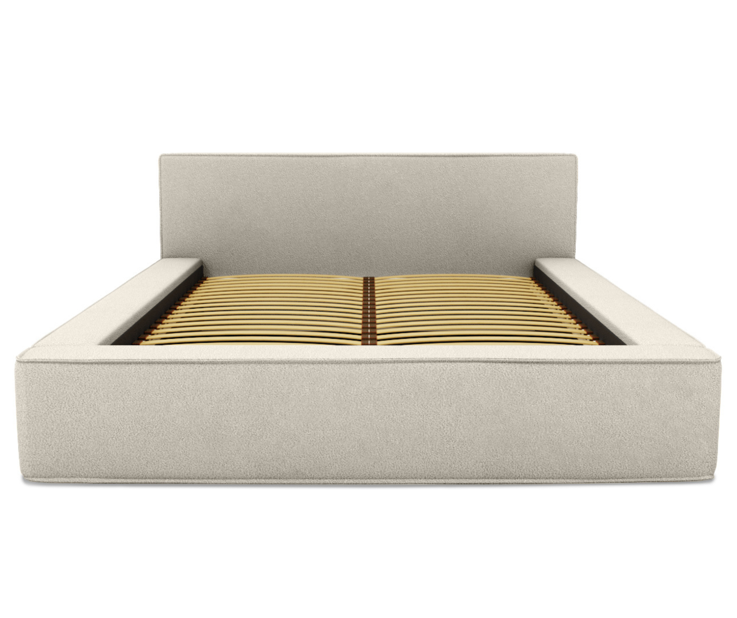 Bed BERNAND, light sand textured