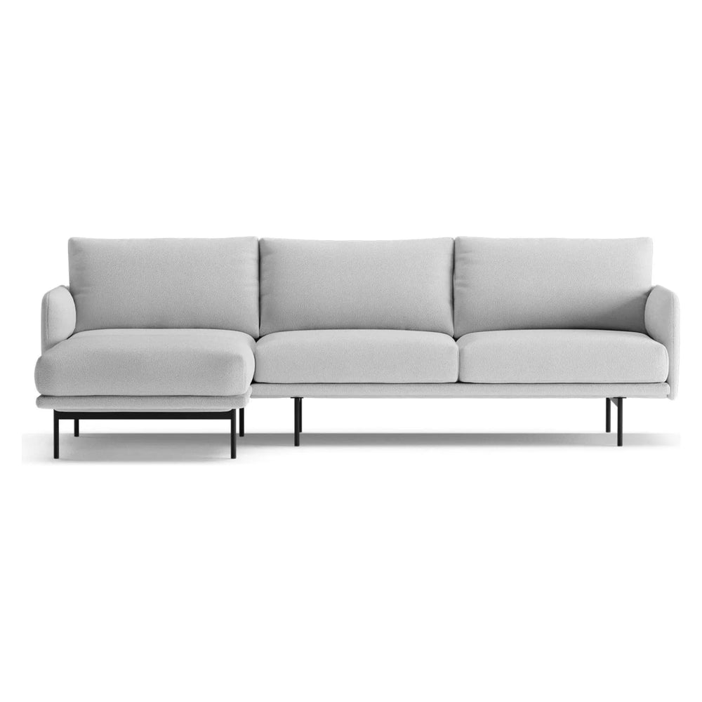 UMA kampinė sofa, pilka spalva, kairė pusė