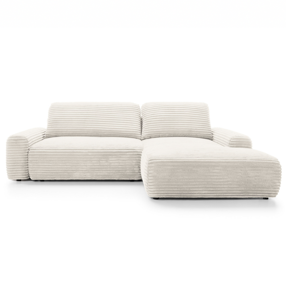 Kampinė sofa lova CODAK, dramblio kaulo spalva