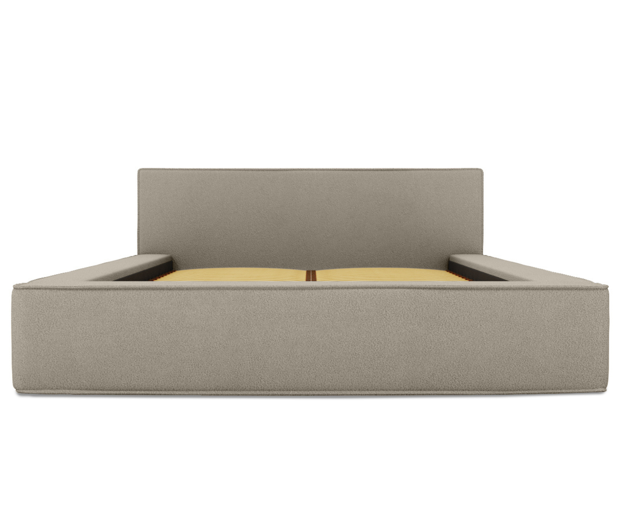 Bed BERNAND, grey-brown structured