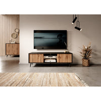 TV spintelė MAGNUS, juoda, 135 cm