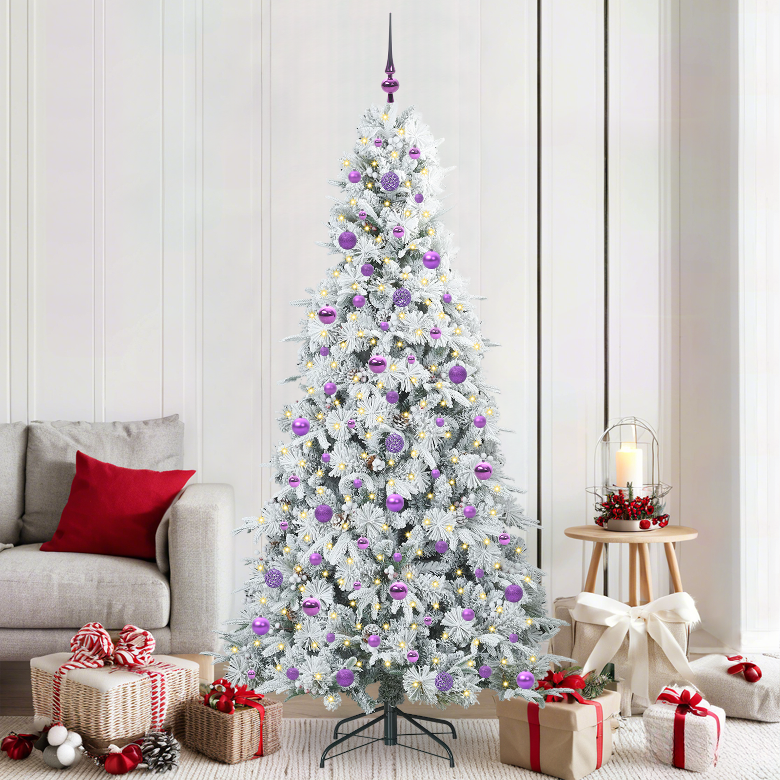 Mākslīgā saliekamā Ziemassvētku egle CROWN PINE, zaļa, 210 cm. un