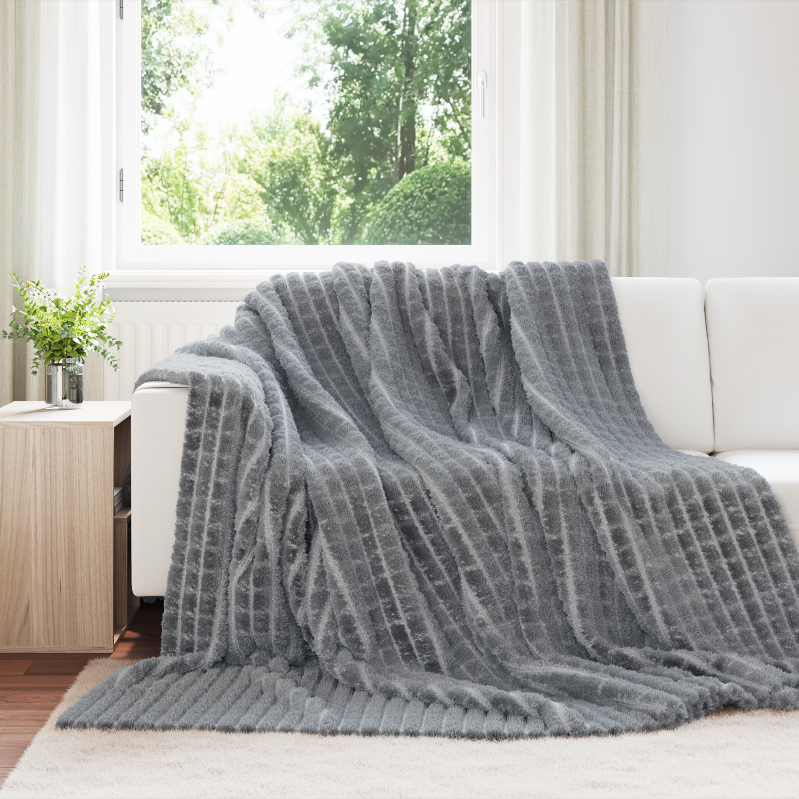 Mesti antklodės 6 pcs Tamsiai pilka 240 x 220 cm Flysas
