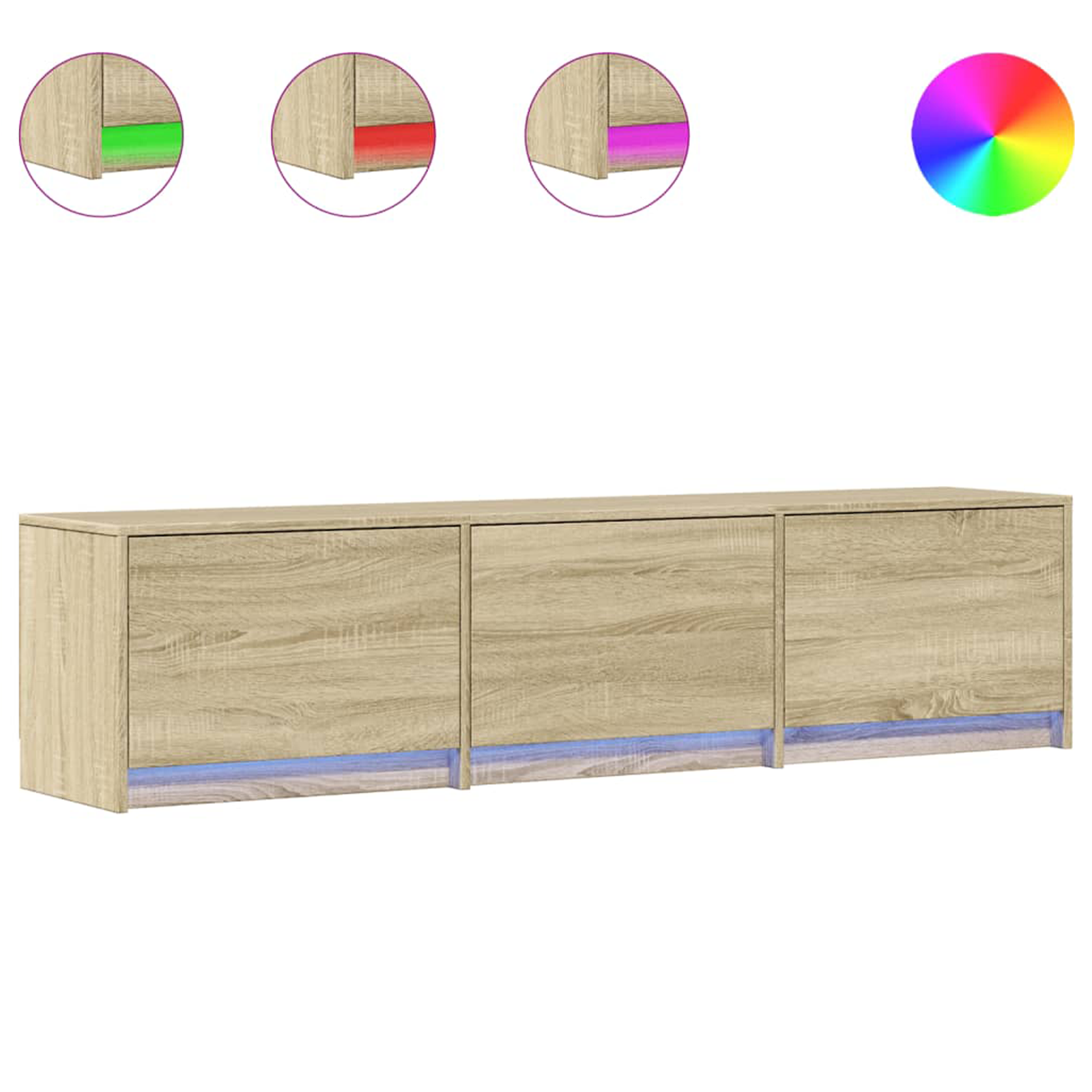 TV Cabinet Sonoma 165 x 34 x 40 cm Engineered wood