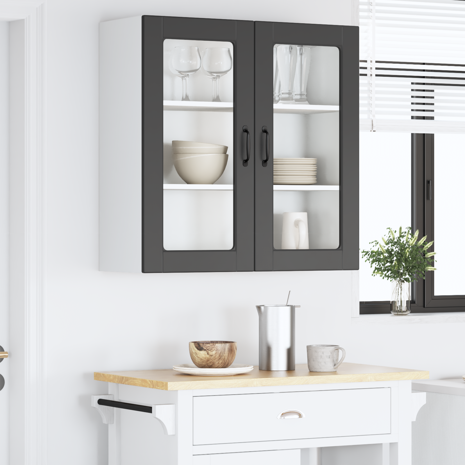 Kitchen Cabinet Black 80 x 31 x 80 cm Engineered Wood