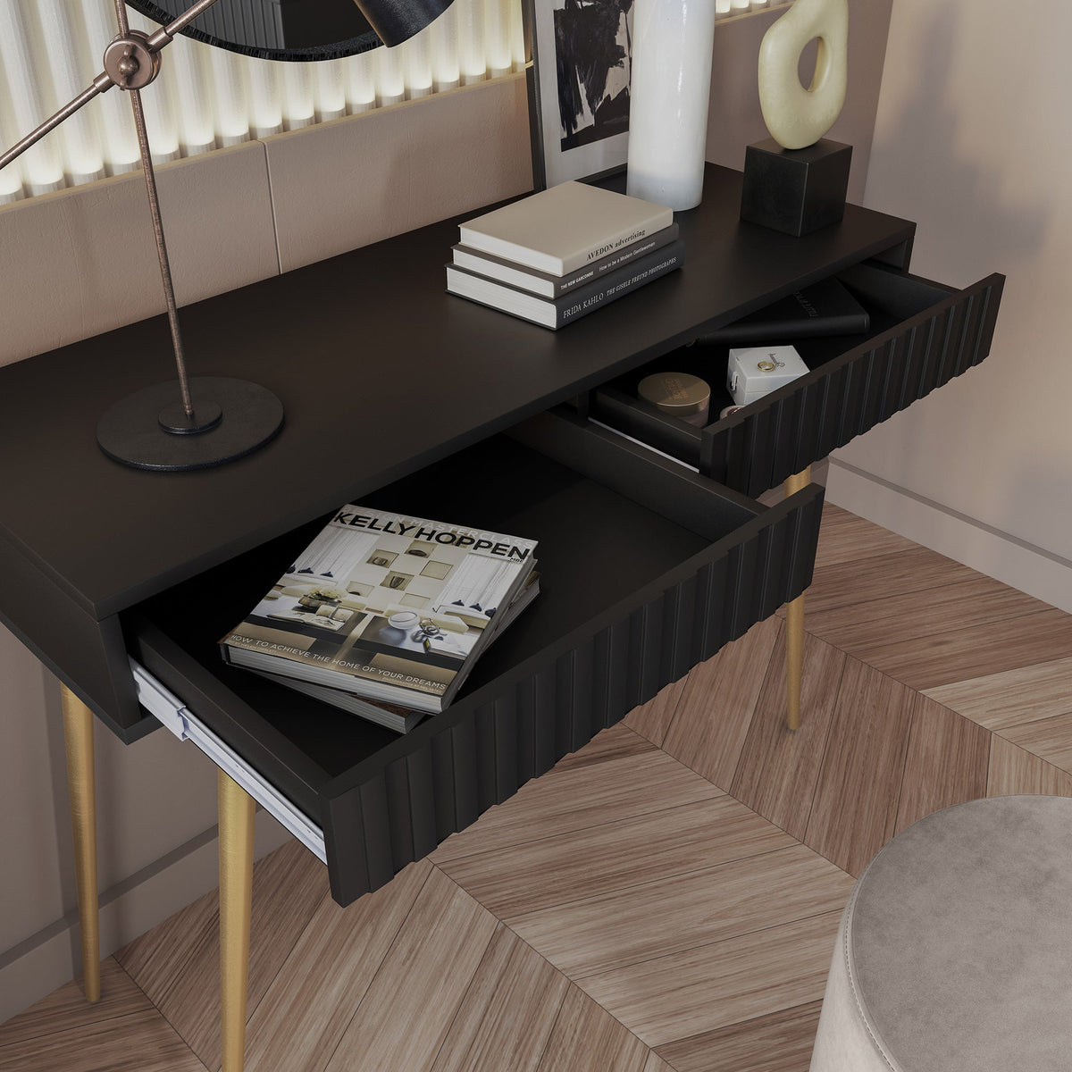 Kosmetinio staliuko BELLO metalinio rėmo detalė