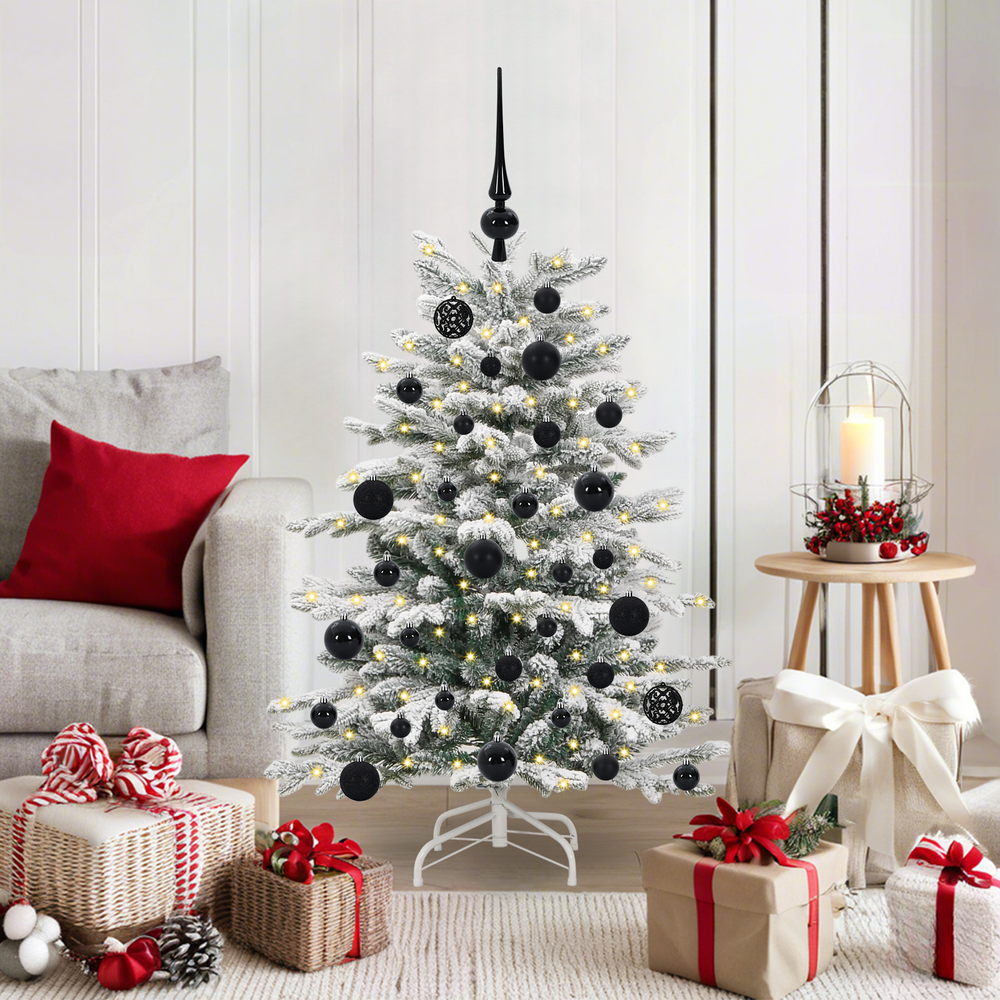 Artificial Folding Christmas Tree White 120 cm PE and PVC