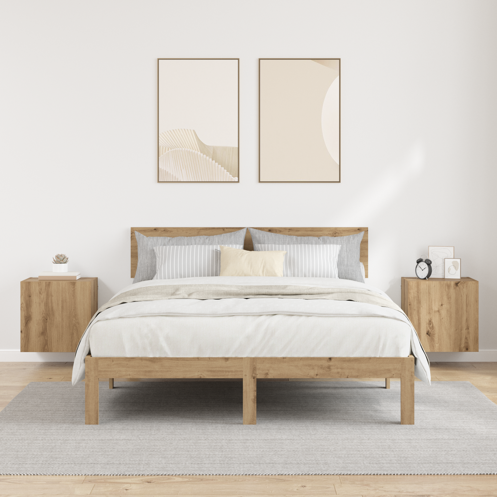 TV sieniniai spintelės 2 pcs Amatininkų ąžuolas 40,5x30x40cm