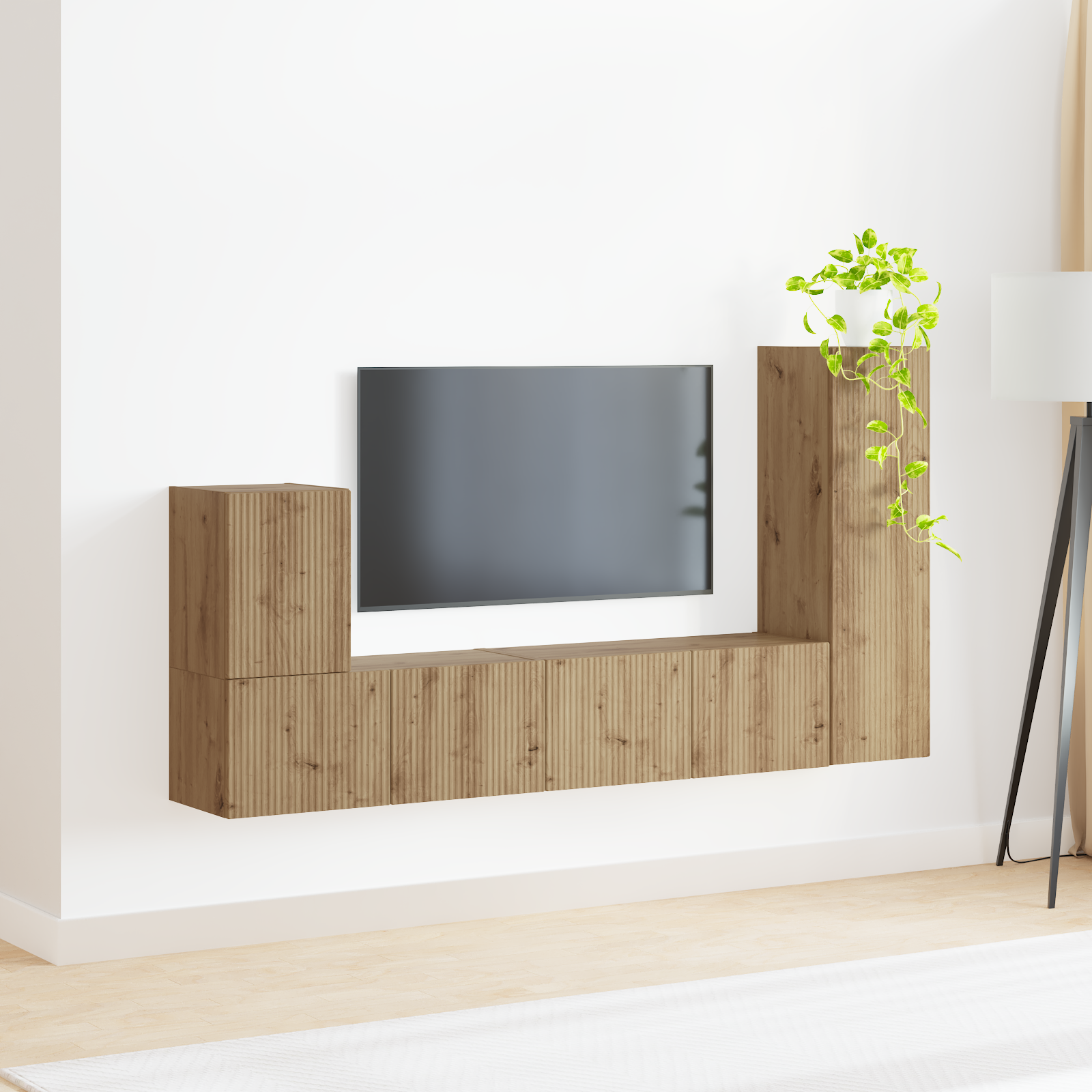 TV skapīšu komplekts 3 gab. Amatnieku ozols